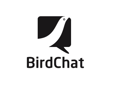 Bird Chat bird chat logo talk