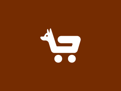 PetCart cart icon logo pet shopping