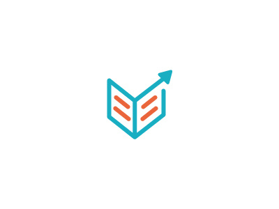 Grow book growth logo minimal progress study