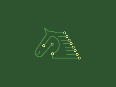 Horse2 animal chip circuit horse icon logo technology web