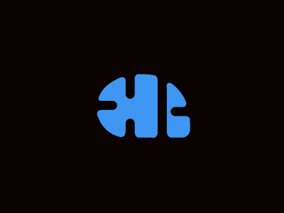 HumanBrain b brain h logo mind puzzle