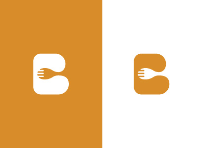 B b kitchen logo spoon utensil