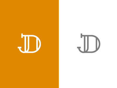 JD classic d j jd logo monogram