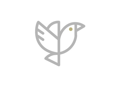 Birdlogo bird fun line logo monoline
