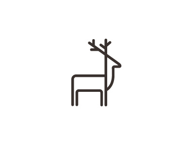 Deer Logo animal deer line logo minimal