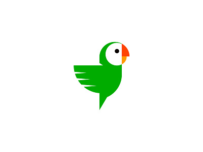 Parrot Logo animal bird cute for sale for sale unused buy fun logo logolounge logolounge11 mark minimal parrot simple unused