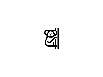 Koala animal icon icondesign koala line logo minimal