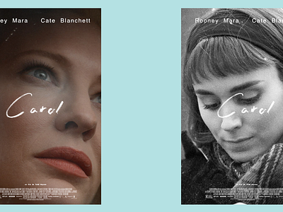 Carol – Fake Movie Posters affiche carol film grain lettering movie movie poster poster todd haynes
