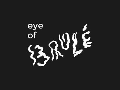 eye of brûlé – logo exploration 3ye clothing tag exploration eye of brûlé handmade lettering logo montreal