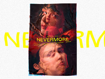 NEVERMORE – Milk&Bone poster affiche milk and bone milkbone montreal poster typography