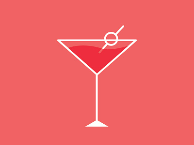 Cocktail cocktail icon line simple