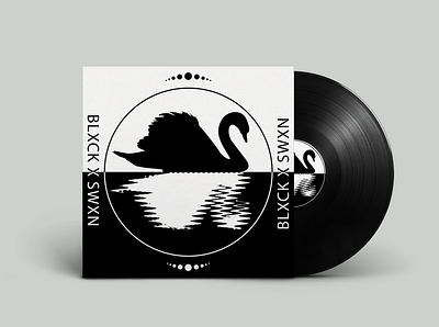 Black Swan | Album Artwork album art album cover album cover design balance concept monochromatic music cover swan vinyl cover