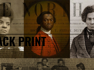 Black Print design header titles