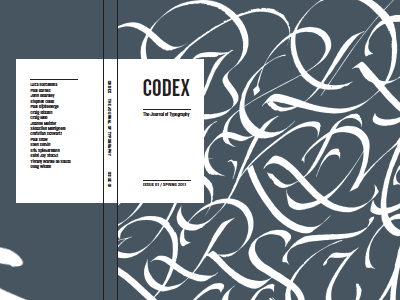 Codex #1 cover calligraphy knockout luca barcellona