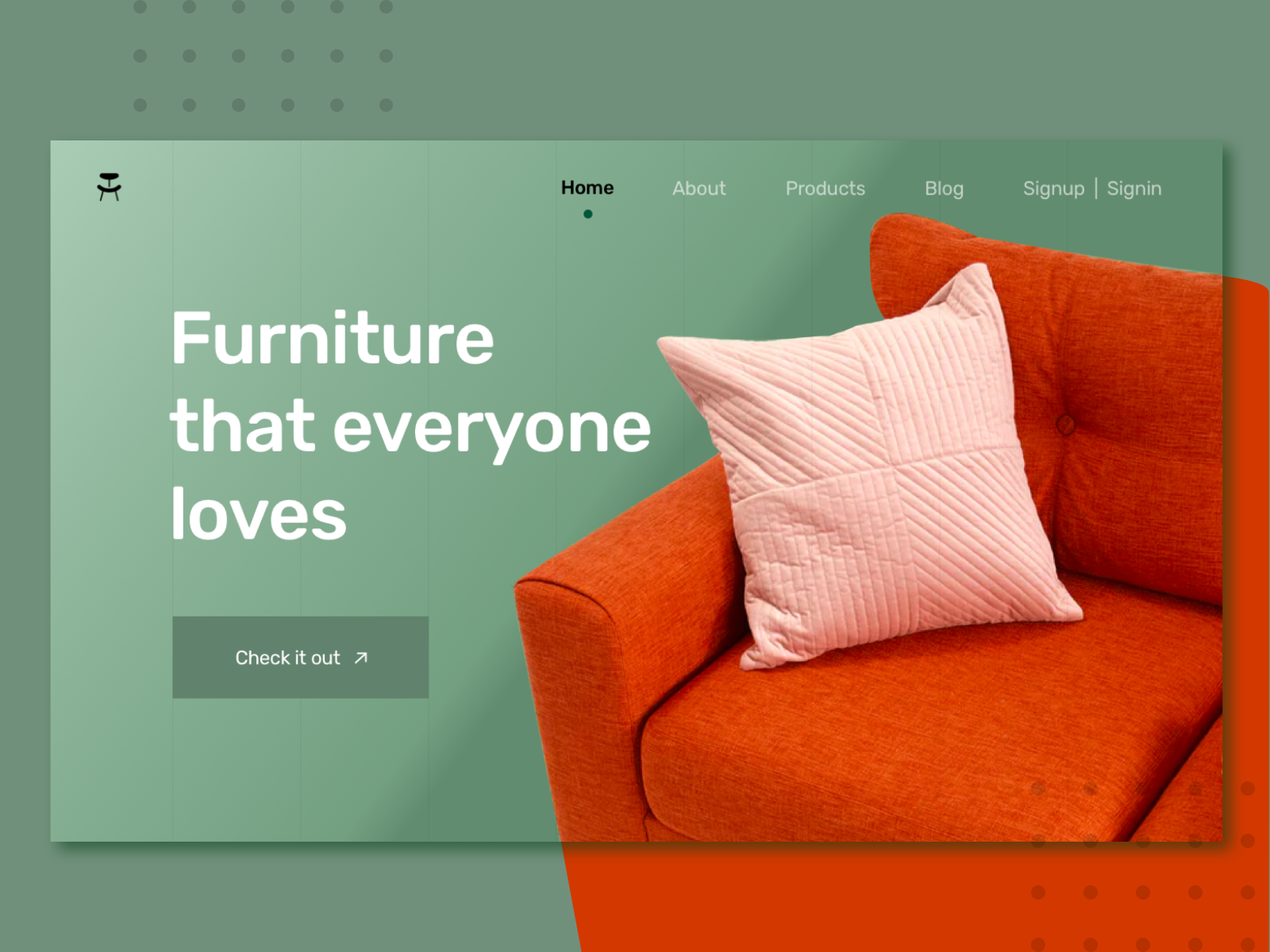 Furniture site by Heena Nagpal on Dribbble
