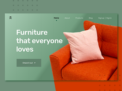Furniture Website concept design conceptual design app furniture design uidesign uiux ux design website concept website design