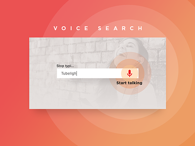 Voice Search banner gaana uiux voice search
