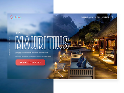 Practice UI airbnb design love first ui mauritius travel love ui