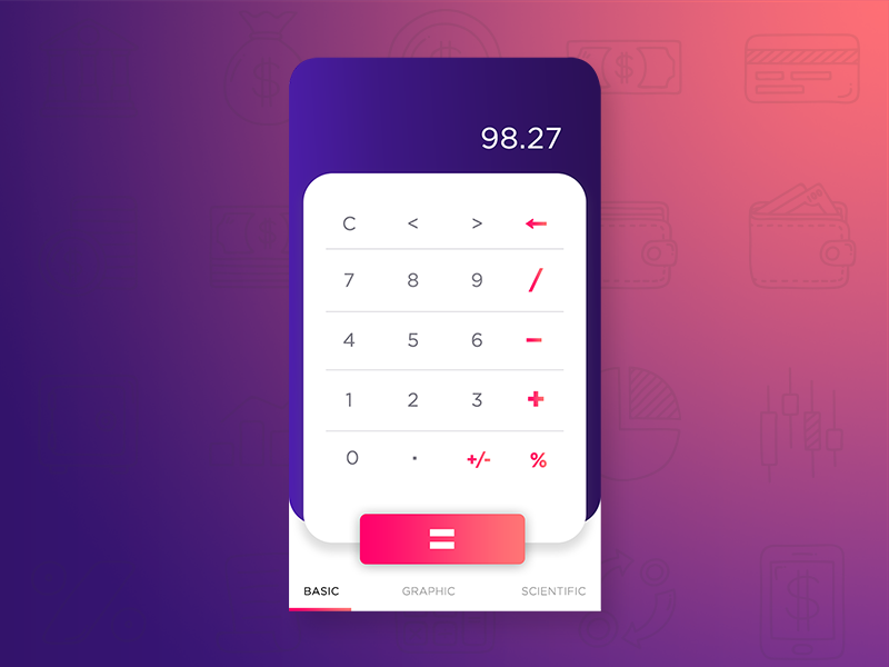 Daily UI #004 - Calculator design love calculator dailyui004 dailyui