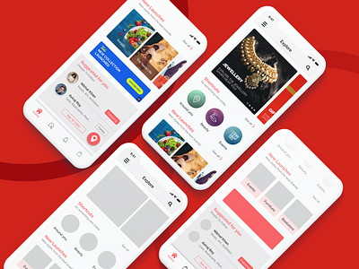 LBB Home Revamp app concept home app homepage design ios lbb revamp uiuxdesign wireframe