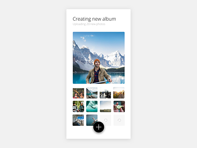 Album dailyuichallenge design app simple clean interface simple design