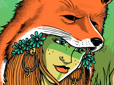 Foxy Lady.. fox fox theater gigposter gigposters hippie hippy oakland psychedelic screenprint widespread panic
