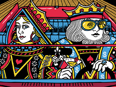 We Royal... brooklyn bowl cards gigposter jam band king queen royal flush sci string cheese incident vegas