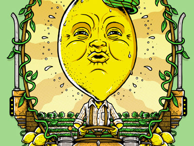 "Sour Diesel".... cannabis cannabis art hand drawn illustration lemon lemonhead packaging printmaking psychedelic screenprint sour diesel