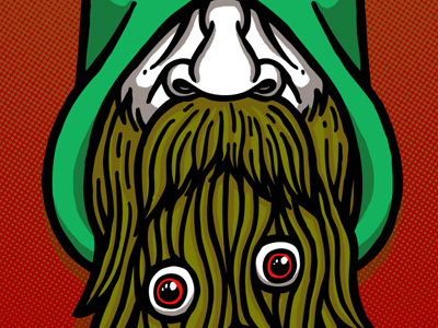 Wizard beard print... beard screenprint wizard
