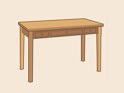 A Wooden Desk