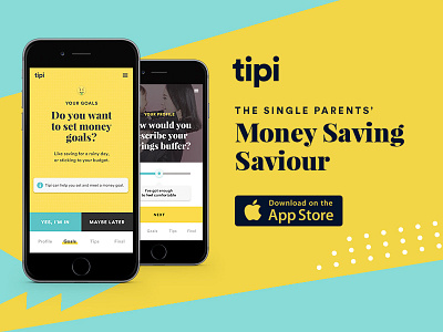 Tipi - Your money saving saviour animation app art direction branding campaign design flat icon icons interactive minimal mobile modern responsive typography ui ux vector web website