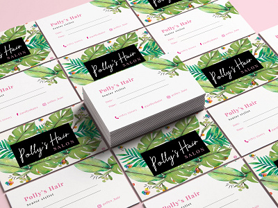 Polly's Hair Salon Branding