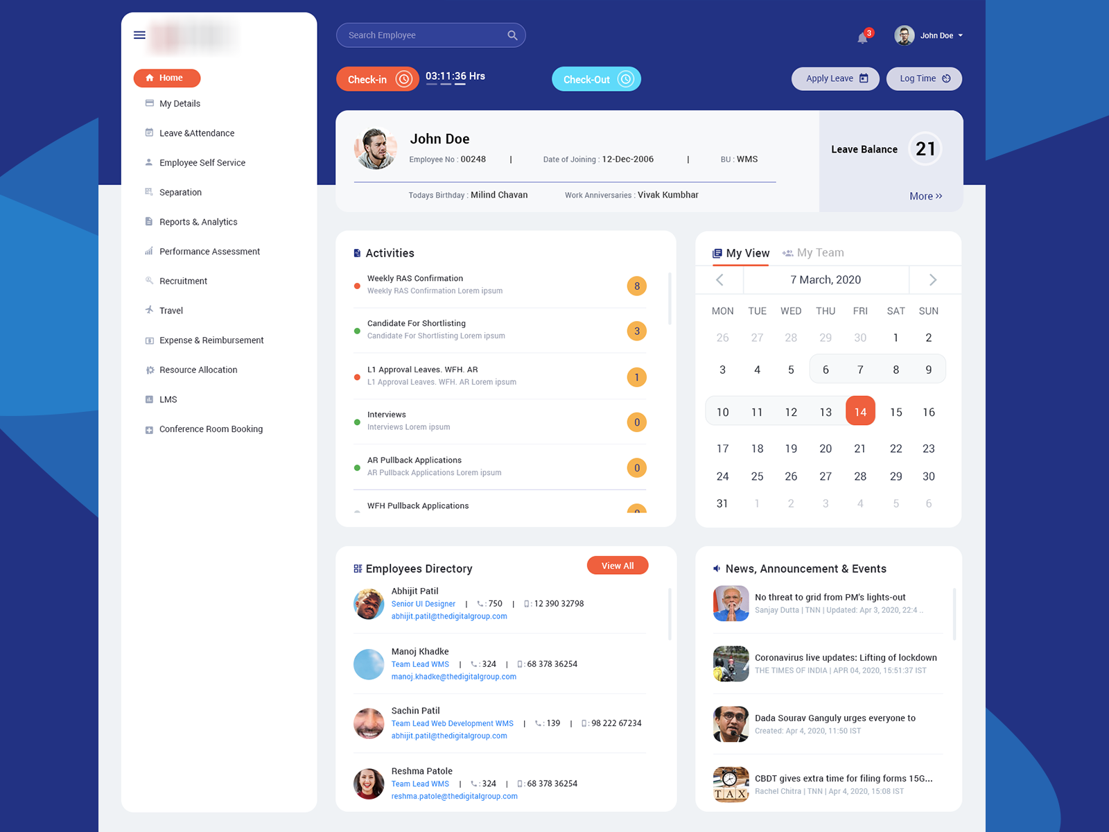 Dashboard by Sachin Sanas on Dribbble