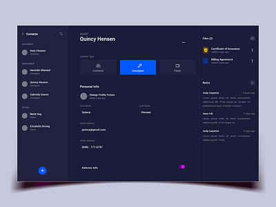 Dark Portfolio design ui ux