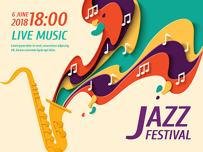 Jazz festival flyer