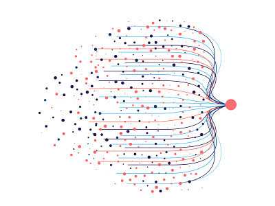 Talend Data Illustrations analytics branding circles data data visulization dots illustration infographic saas