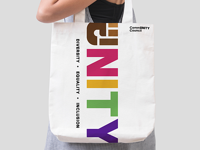 Community Council Bag branding community council diversity inclusion logo pride saas unity