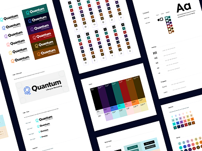 Quantum Brand Guide brand guide branding color email marketing icons saas shopify
