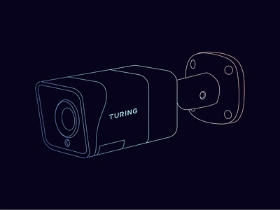 Turing Camera Illustrations camera illustration packaging security surveillance