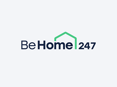 BeHome 247 Logo branding logo property management rental saas