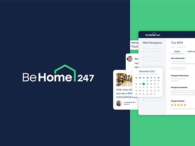 BeHome 247 Logo Brand