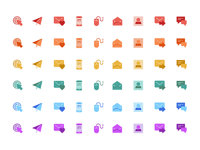 Elemental Icon Set brand identity branding color icon set icons saas ui