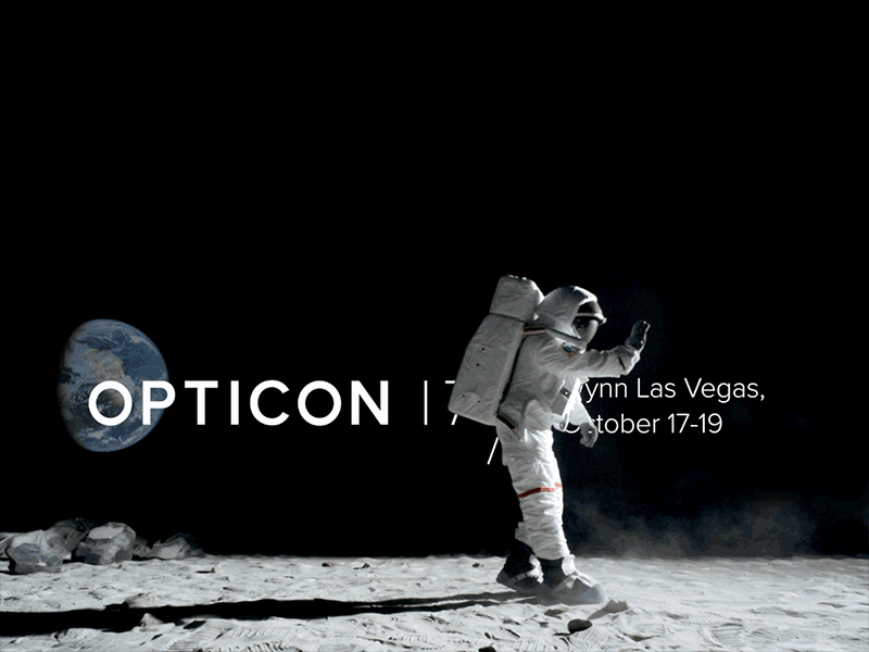 Opticon Hype Video Gif astronaut conference event marketing opticon optimizely saas video