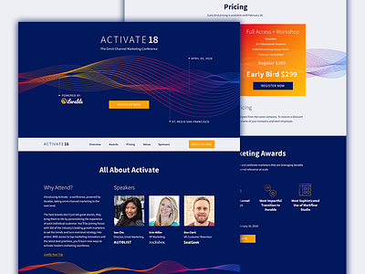 Iterable Activate18 Website Design