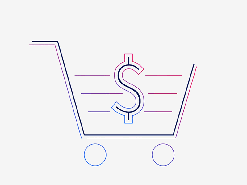 e-commerce cart gif