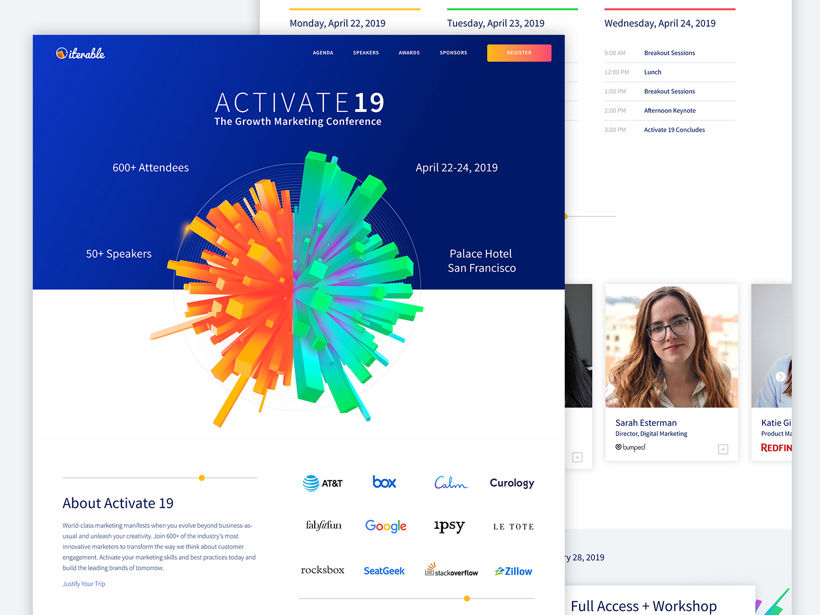 Iterable Activate 2019 Conference Website by FINAO® Agency on Dribbble