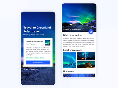 Travel app ui uiue 设计