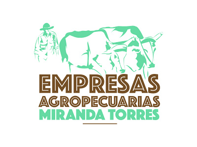 Empresas Agropecuarias Miranda Torres agriculture clean cows logo modern simple