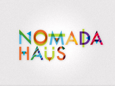 Nomada Haus Colors brand design identity logo poster type
