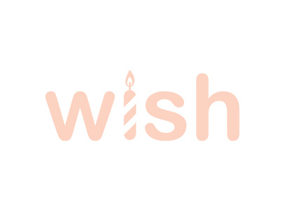 Wish! brand design logo type